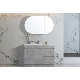 Amber Collection Oval Shaving Cabinet 900mm-1500mm