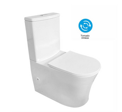 Spoleto Rimless Tornado Dual Flush Toilet Suite