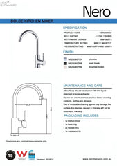 DOLCE Gooseneck Kitchen Mixer