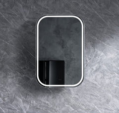 Eric Collection LED Round Corner Shaving Cabinet 600x900mm