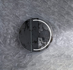 Pearl Collection LED Round Shaving Cabinet 800mm