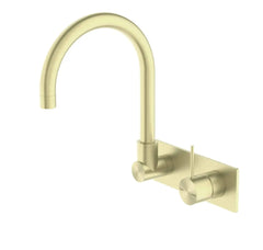 MECCA Wall Basin Mixer Swivel Spout - Handle Up