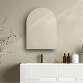 Frameless Polished Edge Arch Mirror 750x1000mm