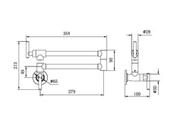 ZEN 316L Stainless Steel Pot Filler