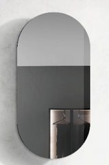 Krystal Pill Oval Shape Shaving Cabinet 450x900mm