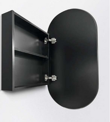 Krystal Pill Oval Shape Shaving Cabinet 450x900mm