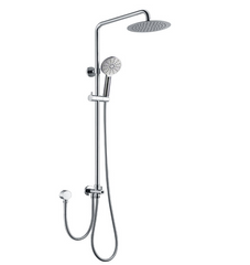 BKSR202 - RUND Round Shower Combo Set with Flexible Water Inlet