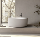 1500mm Arcadia Free Standing Round Grooved Bath Tub