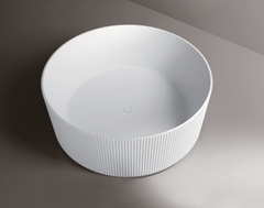 1500mm Arcadia Free Standing Round Grooved Bath Tub