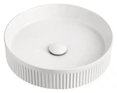 CB158 Above Counter Groove Round Basin 370x370x120mm