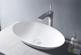 Lydia Above Counter Solid Surface Oval Basin 500x320x100mm