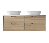 Mina Wall Hung Vanity 1500mm Double Bowl