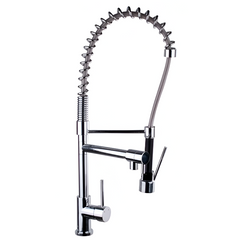 YO1842 Pull Out dual Spout Swivel Coil Kitchen Mixer