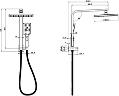 PHC313032S Sando Shower Set Half Multifunction