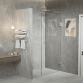 Gem Series (A) Front Only (780mm – 1850mm) Frameless Hinge Door Shower Screen