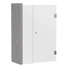 Gem Series (A) Front Only (780mm – 1850mm) Frameless Hinge Door Shower Screen