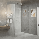 Gem Series (C) Front Only (745mm – 1520mm) Frameless Hinge Door Shower Screen