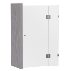 Gem Series (C) Front Only (745mm – 1520mm) Frameless Hinge Door Shower Screen