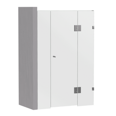 Gem Series (B) Front Only (915mm – 2380mm) Frameless 3 Piece Hinge Door Shower Screen