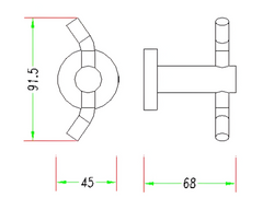 8125 – Round Robe Hook