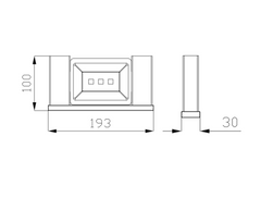 BK1608 – SS ECKIG Soap Tray