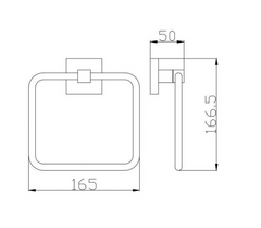 BK503 – ECKIG Towel Ring