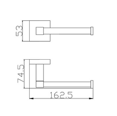 BK526 – ECKIG Toilet Roll Holder