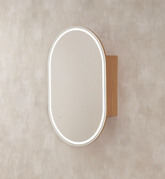 Oscar Oval Shape LED Shaving Cabinet