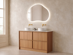 Noma Collection Floor Standing Vanity Double Bowl Top 1500mm