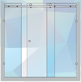 Violet Series Front Only (1950-2500mm) 10mm Frameless Sliding Door Shower Screen
