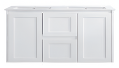 Luna Wall Hung Vanity 1200mm Double Bowl Top