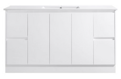 Sammy Freestanding Vanity 1500mm Double Bowl Top