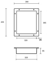 Akril Niche F 365*320*85mm