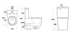 Ivory Elevated Toilet Suite