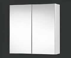 Gloss White Pencil Edged Shaving Cabinet (ASP)