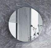 Cadel Collection Round Shaving Cabinet 800mm