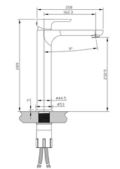 LUXUS Tall Basin Mixer