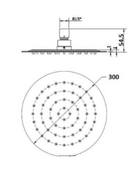 RUND Round Stainless Steel Shower Head 400mm
