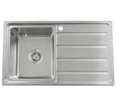 D86B Single Drop in Square Sink with Drainer