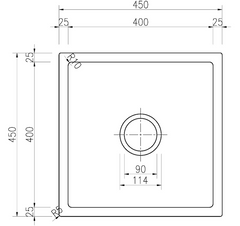 BL45-B Single Bowl Black Granite Quartz Stone Kitchen Sink