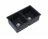 BL88 Double Bowl Black Granite Quartz Stone Kitchen Sink