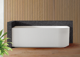 1500mm Anika Free Standing Groove Corner Bath Tub