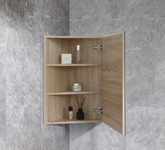 Bruma Corner Shaving Cabinet 400x400x750mm