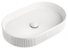CB153 Above Counter Groove Oval Basin 580x360x120mm