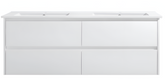 Yoko Wall Hung Vanity 1500mm Double Bowl Top