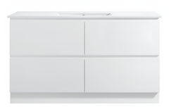 Core Floor Standing 4 Drawer Vanity 1500mm Double Bowl Top