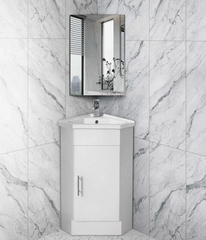 Mini Floor Standing Corner Vanity 410x410mm