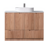 Duplex Fluted Floor Standing Vanity 1200mm