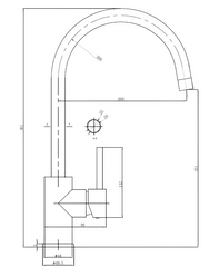 K70AN Gooseneck Swivel Kitchen Mixer
