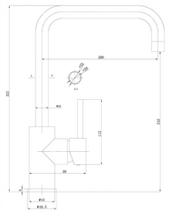 K45K Swivel Kitchen Mixer
